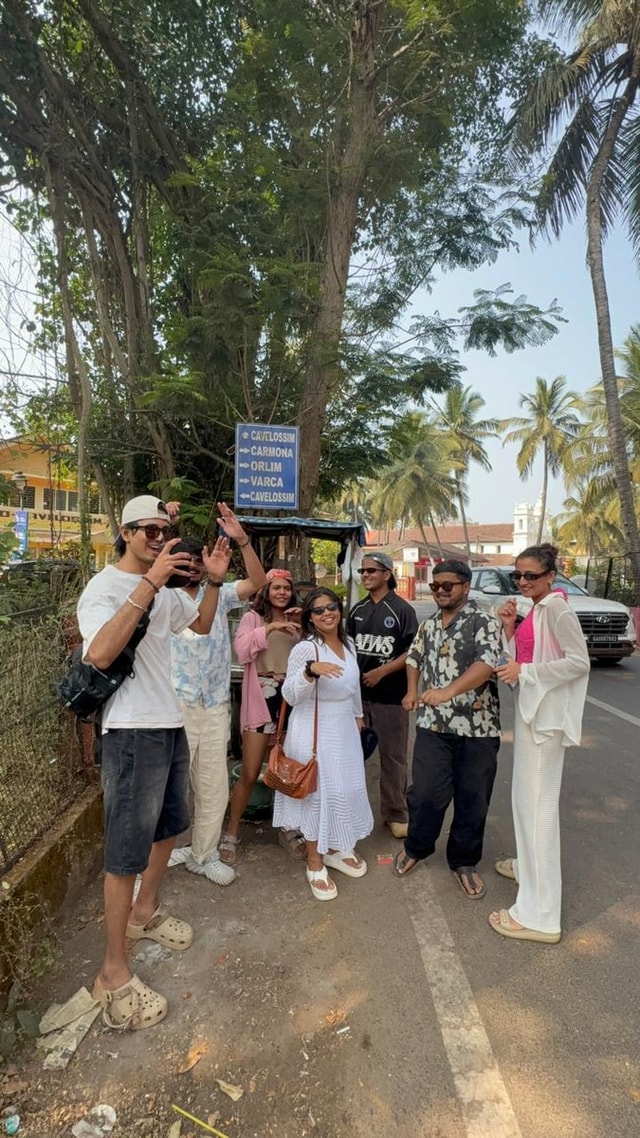 The team out on a trip